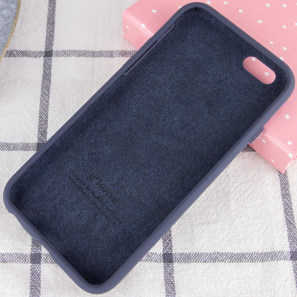 Silicone Case Full Protective (AA) для iPhone 6 / 6s (Midnight Blue)-2